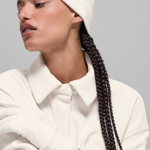 Alo Yoga Performance Fleece Beanie - Ivory/Ivory