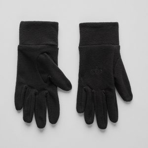 Alo Yoga Performance Fleece Gloves - Black/Black
