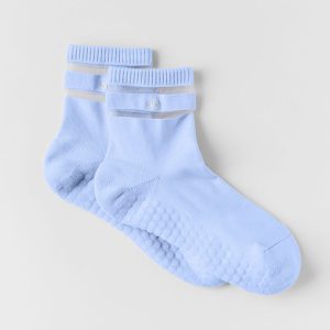 Alo Yoga Women's Pulse Grip Sock - Light Provence Blue