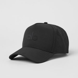 Alo Yoga Performance District Trucker Hat - Black