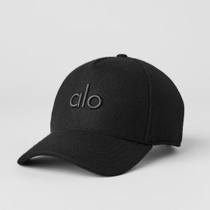 Alo Yoga Wool Blend District Trucker Hat - Black