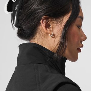 Alo Yoga Outline Claw Clip - Black/White