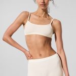 Alo Yoga Sheer Glow Boyshort - Ivory