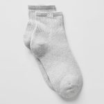 Alo Yoga Quarter Crew Street Sock - Athletic Heather Grey
