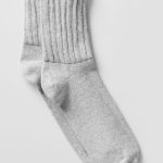 Alo Yoga Unisex Half-Crew Scrunch Sock - Athletic Heather Grey