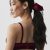 Alo Yoga Airlift Rhythm Scrunchie - Summer Romance Red