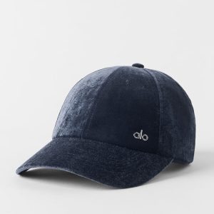 Alo Yoga Velvet Off-Duty Cap - Navy