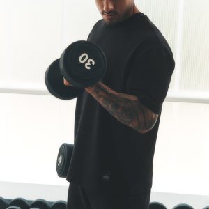 Alo Yoga Double Take Short Sleeve - Black
