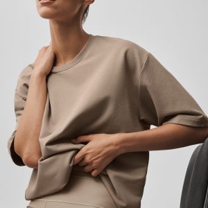 Alo Yoga Double Take Short Sleeve - Gravel