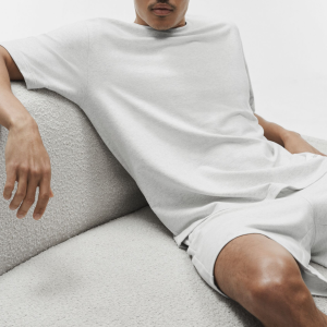 Alo Yoga Double Take Short Sleeve - White Heather