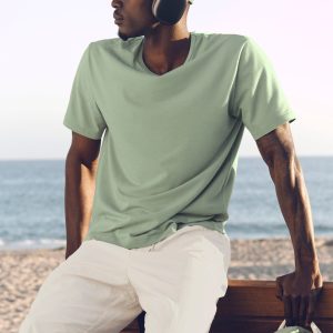 Alo Yoga Street Essential Tee - Dune Grass