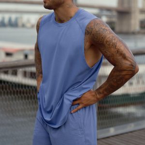 Alo Yoga ALO Vapor Muscle Tank - Provence Blue
