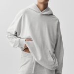 Alo Yoga Double Take Hoodie - White Heather