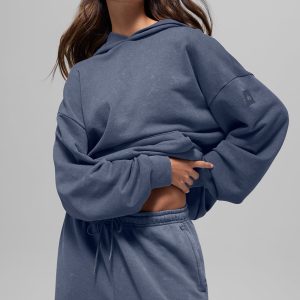 Alo Yoga Chill Vintage Wash Hoodie - Bluestone Wash