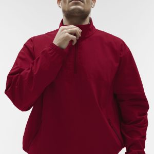 Alo Yoga Light Weight Takeaway Track Pullover - Garnet