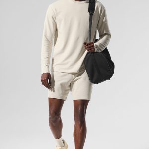 Alo Yoga Double Take Long Sleeve Crew - Bone