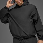 Alo Yoga Axis Hooded Pullover - Black