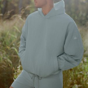 Alo Yoga Axis Hooded Pullover - Desert Sage