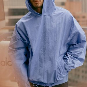 Alo Yoga Axis Hooded Pullover - Provence Blue