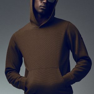 Alo Yoga Waffle Lounge Hoodie - Espresso
