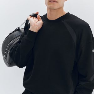 Alo Yoga Field Crew Neck Sweatshirt - Black
