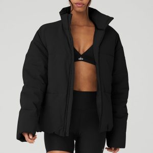 Alo Yoga Stretch Woven Street Puffer - Black