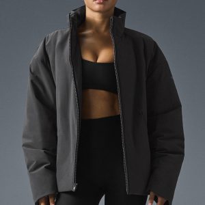 Alo Yoga Stretch Woven Notable Jacket - Anthracite