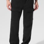 Alo Yoga Polar Fleece Ridge Cargo Pants - Black