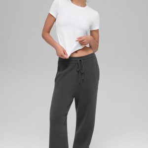 Alo Yoga Scholar Straight Leg Sweatpant - Anthracite