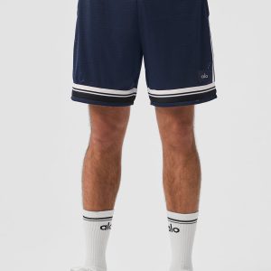 Alo Yoga 7" Key Mesh Basketball Short - Navy