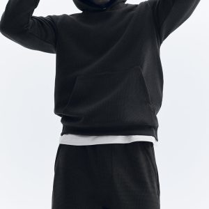 Alo Yoga 7" Waffle Lounge Short - Black