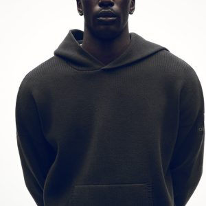 Alo Yoga Scholar Hooded Sweater - Anthracite
