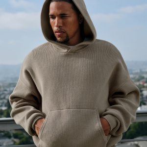 Alo Yoga Scholar Hooded Sweater - Light Cocoa
