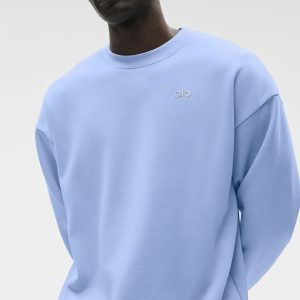 Alo Yoga Accolade Crew Neck Pullover - Light Provence Blue