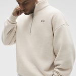 Alo Yoga Accolade 1/4 Zip Pullover - Oatmeal Heather