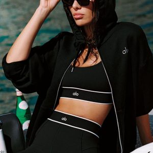 Alo Yoga Accolade Full Zip Hoodie - Black