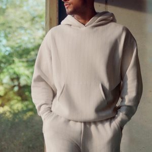 Alo Yoga Pinstripe Hoodie - Bone Pinstripe
