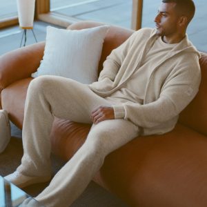 Alo Yoga Wool Cashmere New Class Sweatpant - Oatmeal Heather