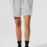 Alo Yoga 7" Make Waves Short - Athletic Heather Grey Tonal