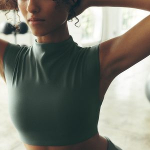 Alo Yoga ALO Softsculpt Capped Out Short Sleeve - Clover Green
