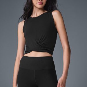 Alo Yoga Cover Tank - Black