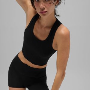 Alo Yoga Mesh Front Runner Tank - Black