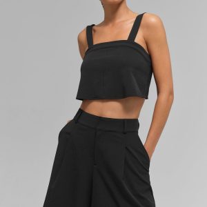 Alo Yoga Cropped Dreamscape Tank - Black