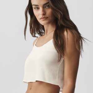 Alo Yoga Semi-Sheer Golden Hour Tank - Ivory