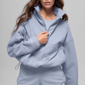 Alo Yoga Polar Fleece Retreat Cover Up - Winter Frost