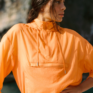 Alo Yoga 1/4 Zip Go Time Pullover - Satsuma Breeze