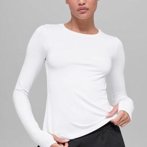 Alo Yoga Alosoft Finesse Long Sleeve - White