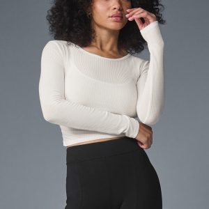 Alo Yoga Gather Long Sleeve - Ivory