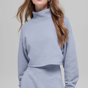 Alo Yoga Cropped Serenity Coverup - Winter Frost
