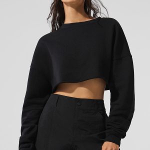 Alo Yoga Extreme Cropped Pullover - Black